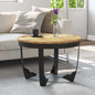 Mesa de centro madera maciza de mango sin tratar 60x40 cm