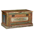 Zapatero de madera maciza reciclada