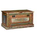 Zapatero de madera maciza reciclada
