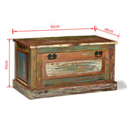 Zapatero de madera maciza reciclada