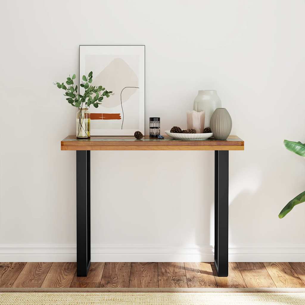 Mesa consola de teca 100x35x75 cm