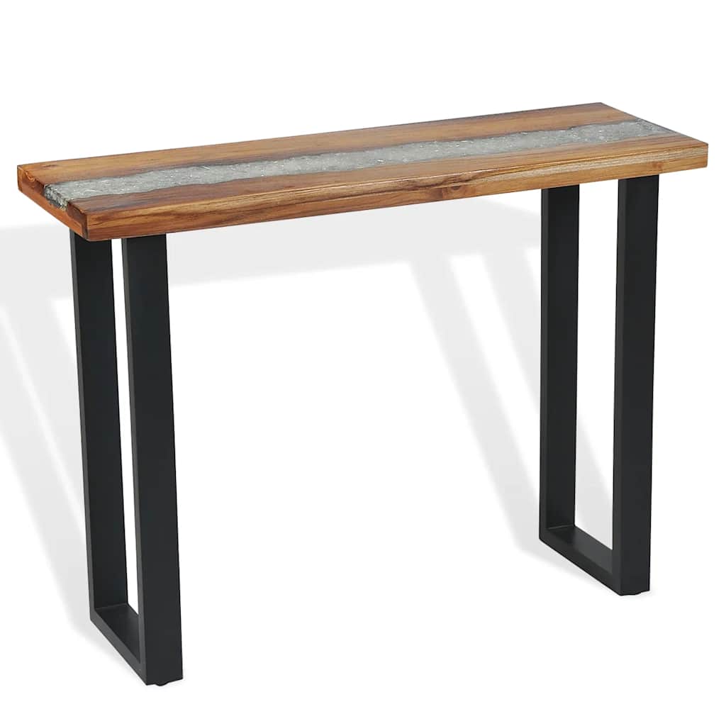 Mesa consola de teca 100x35x75 cm
