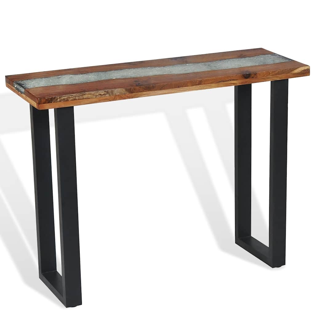 Mesa consola de teca 100x35x75 cm