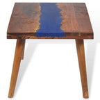 Mesa de centro de resina de teca 100x50x40 cm