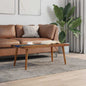 Teak resin coffee table 100x50x40 cm