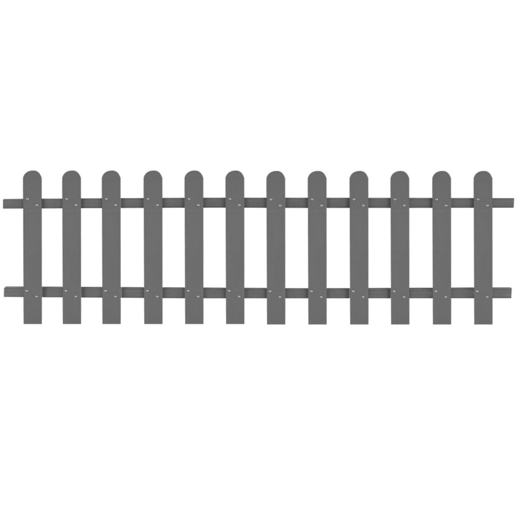 WPC Garden Picket Fence 200x100 cm