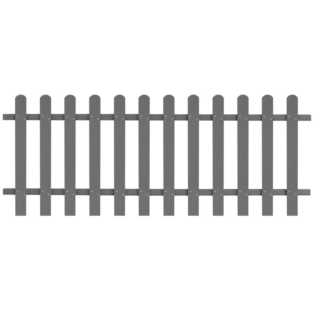WPC Garden Picket Fence 200x100 cm