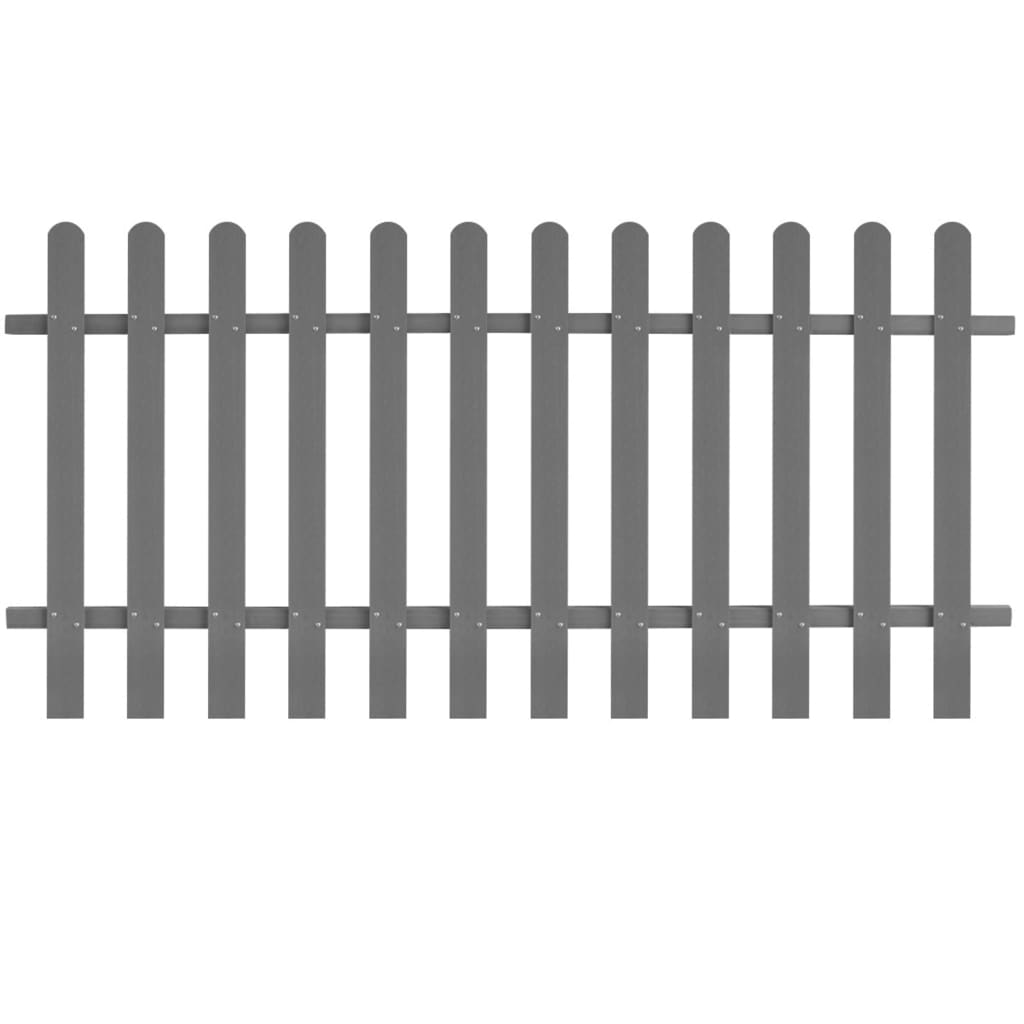 WPC Garden Picket Fence 200x100 cm