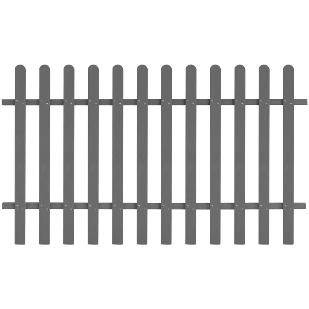 WPC Garden Picket Fence 200x100 cm