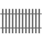 WPC Garden Picket Fence 200x100 cm