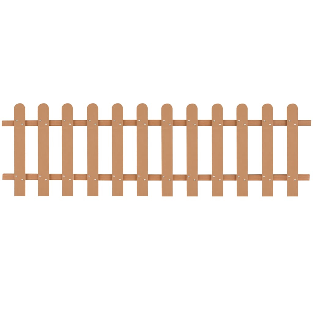 WPC Garden Picket Fence 200x100 cm