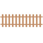 WPC Garden Picket Fence 200x100 cm