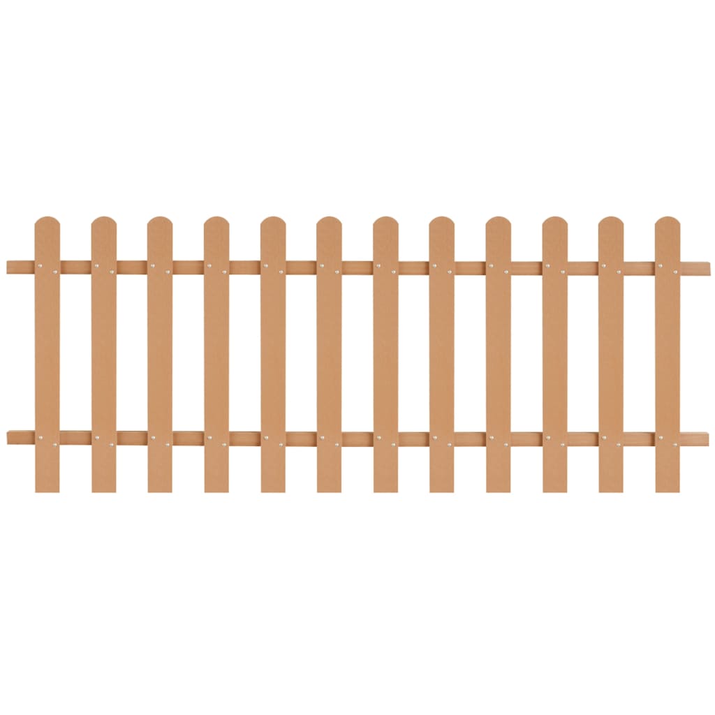 WPC Garden Picket Fence 200x100 cm