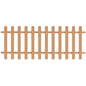 WPC Garden Picket Fence 200x100 cm