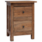 Mesita de noche de madera maciza de caoba 40x30x51 cm