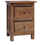 Mesita de noche de madera maciza de caoba 40x30x51 cm