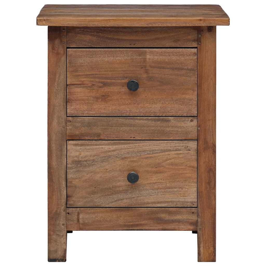 Mesita de noche de madera maciza de caoba 40x30x51 cm