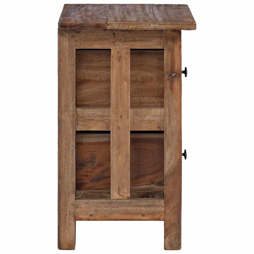 Mesita de noche de madera maciza de caoba 40x30x51 cm