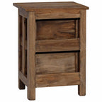 Mesita de noche de madera maciza de caoba 40x30x51 cm