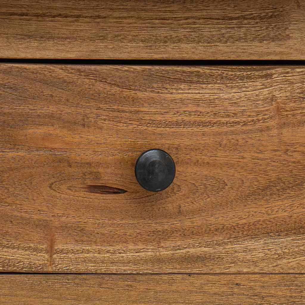 Aparador de madera maciza de caoba 100x30x50 cm