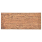 Mesa consola de madera maciza de caoba 69x28x70 cm