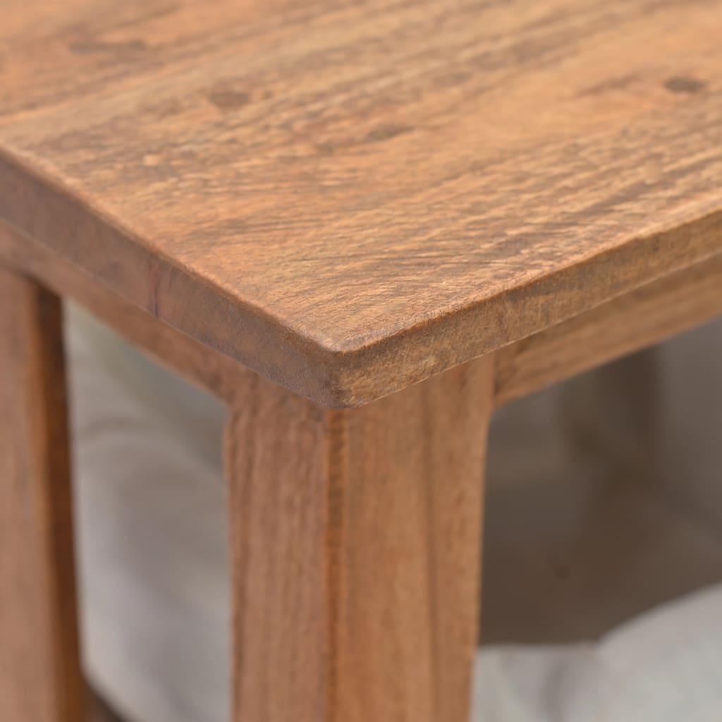 Mesa consola de madera maciza de caoba 69x28x70 cm