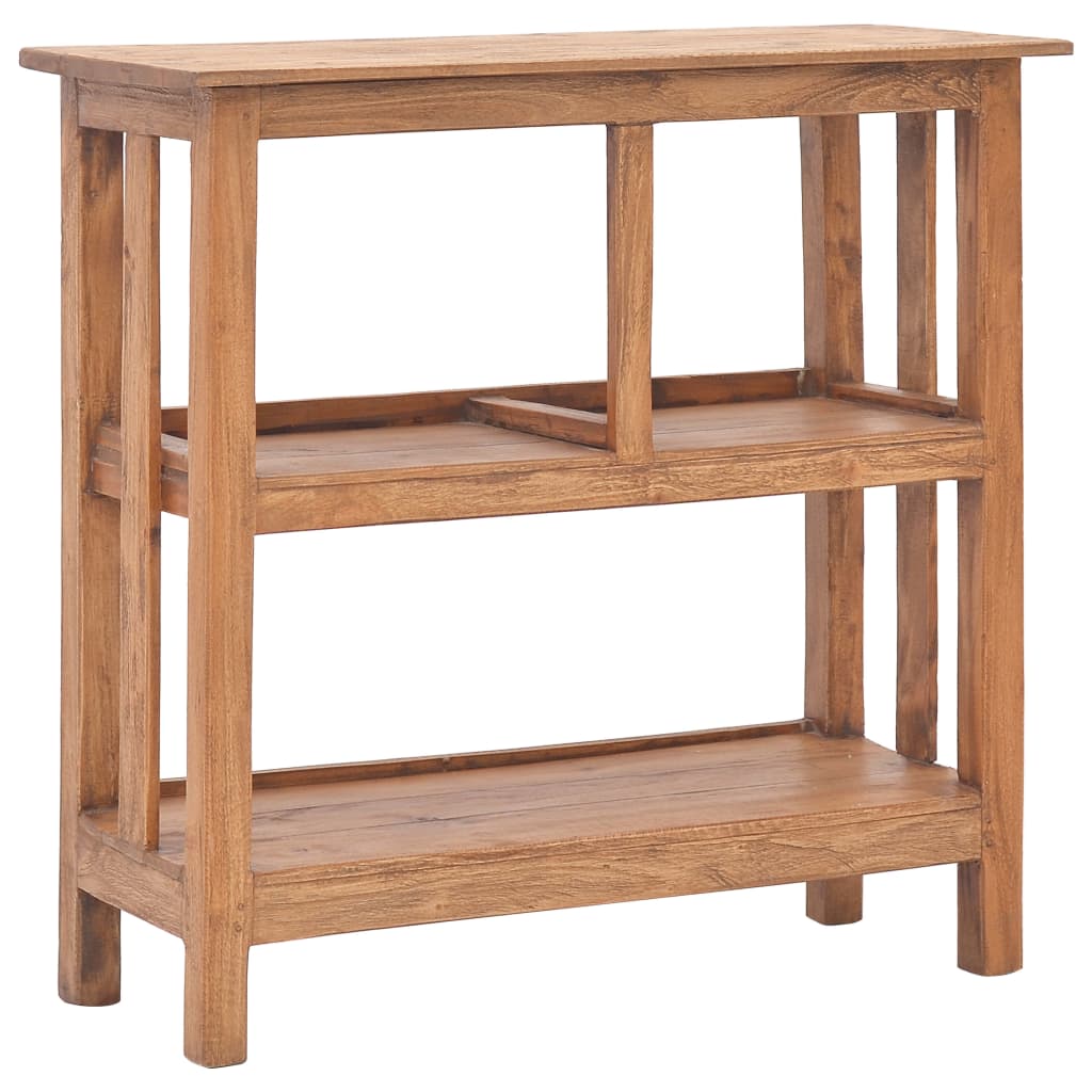Mesa consola de madera maciza de caoba 69x28x70 cm