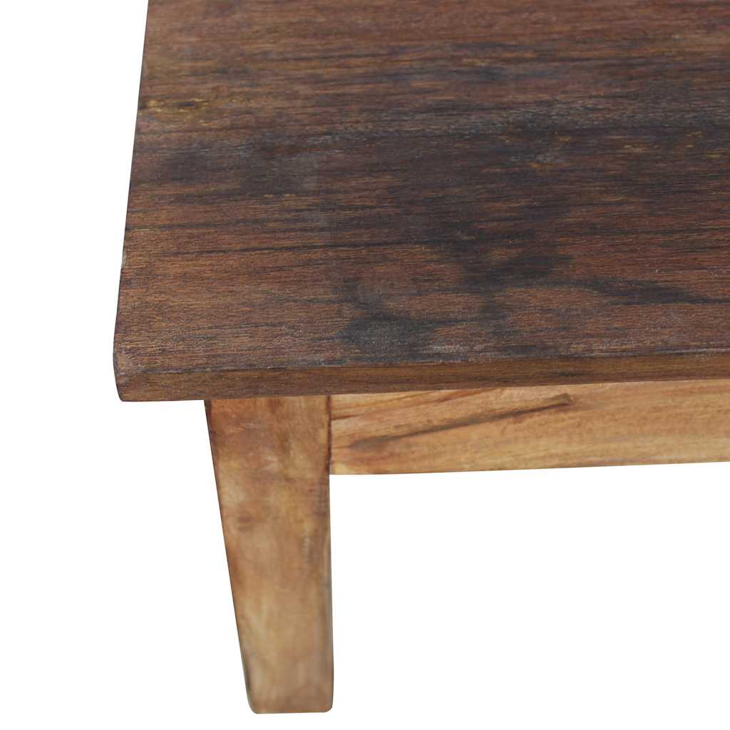 Mesa de centro madera maciza de caoba 96x73x45 cm