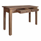 Mesa consola de madera maciza de caoba 123x42x75 cm