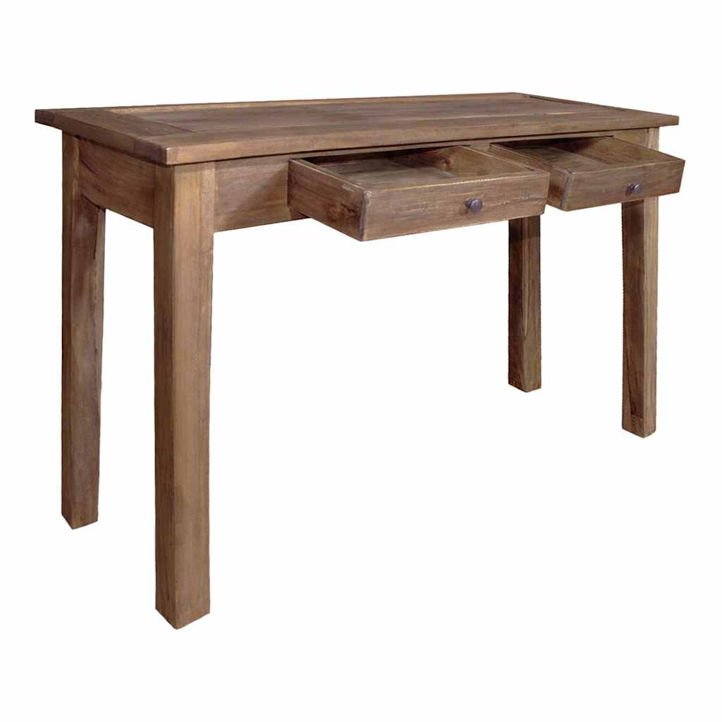Mesa consola de madera maciza de caoba 123x42x75 cm