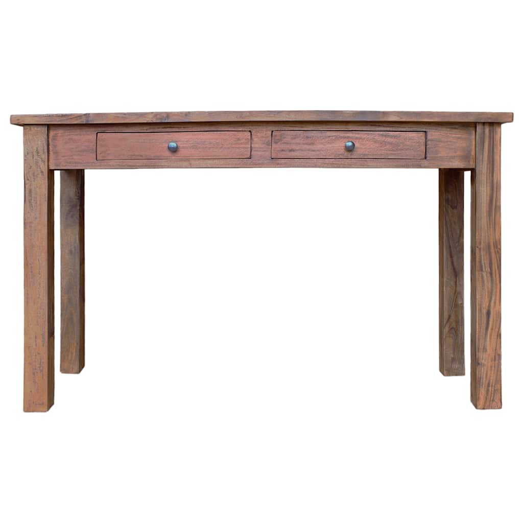 Mesa consola de madera maciza de caoba 123x42x75 cm