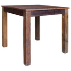 Mesa de comedor de madera reciclada mixta 82x80x76 cm