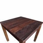 Mesa de comedor de madera reciclada mixta 82x80x76 cm