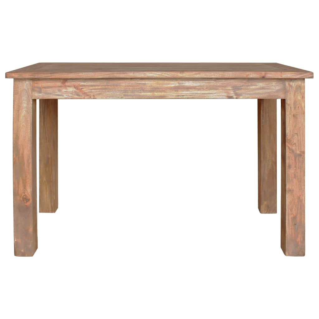 Mesa de comedor de madera maciza de caoba 120x60x77 cm