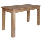 Mesa de comedor de madera maciza de caoba 120x60x77 cm