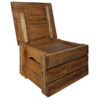 Juego de cajas de almacenaje 2 pzas madera maciza de caoba