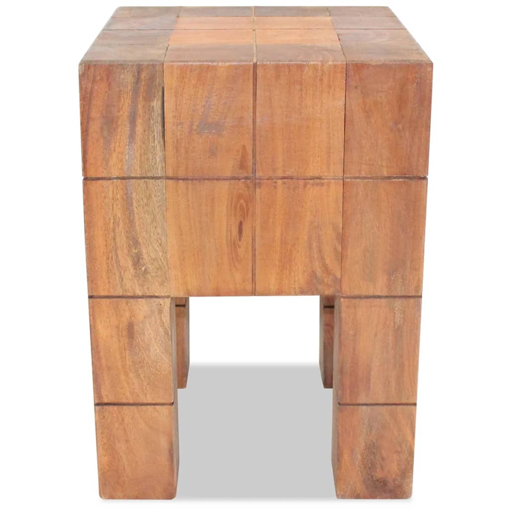 Taburete de madera maciza de caoba