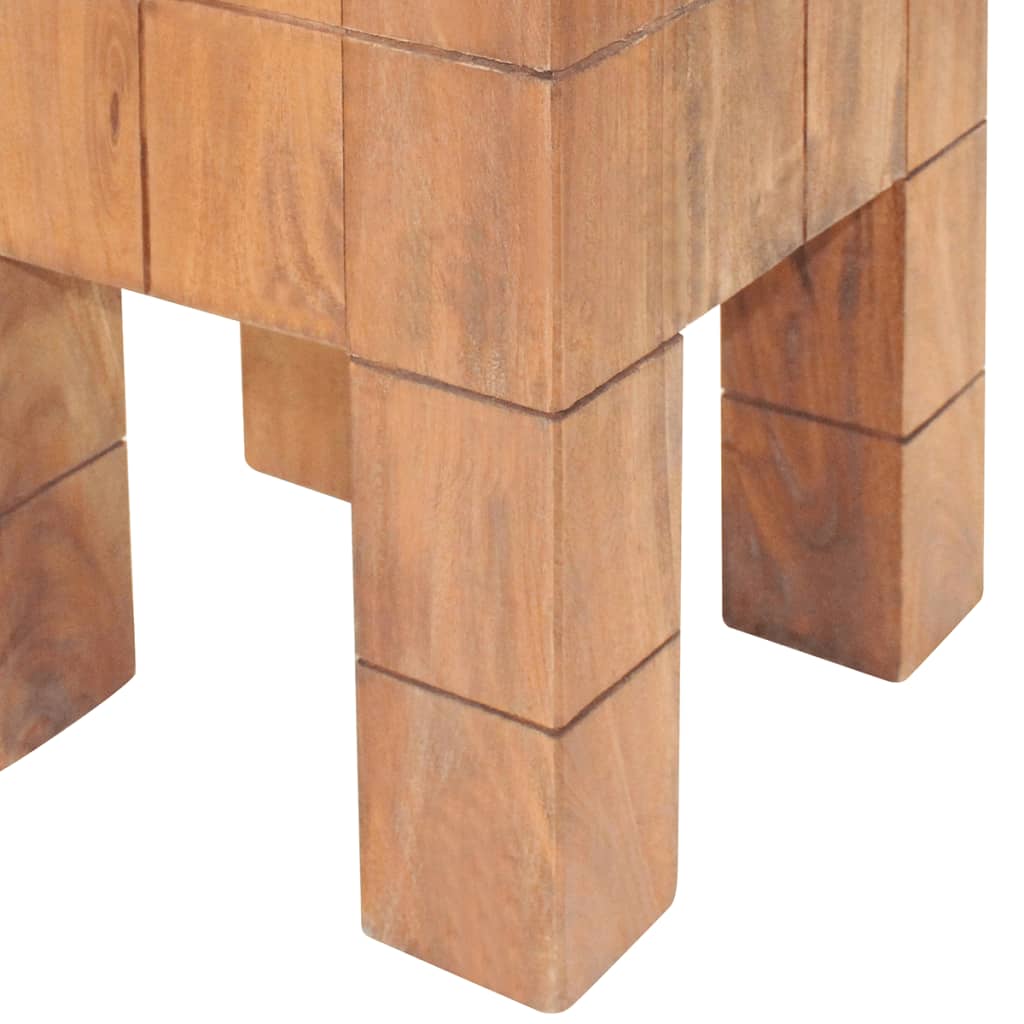 Taburete de madera maciza de caoba