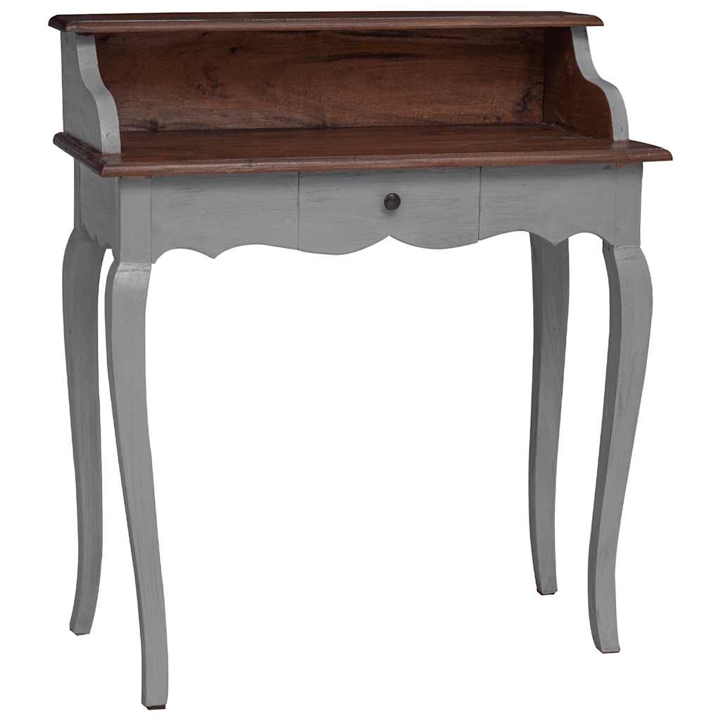 Escritorio de madera maciza de caoba 80x40x92 cm