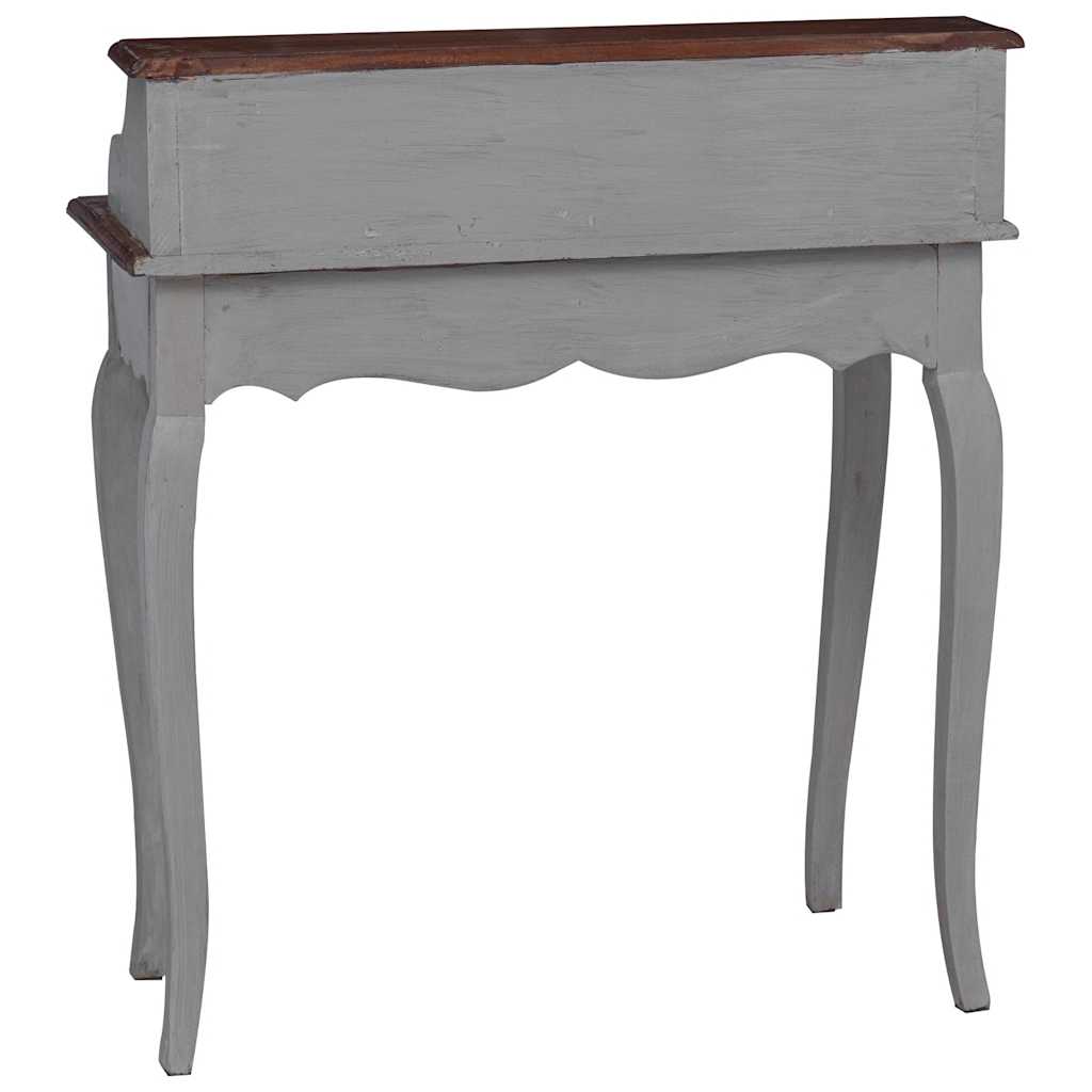 Escritorio de madera maciza de caoba 80x40x92 cm