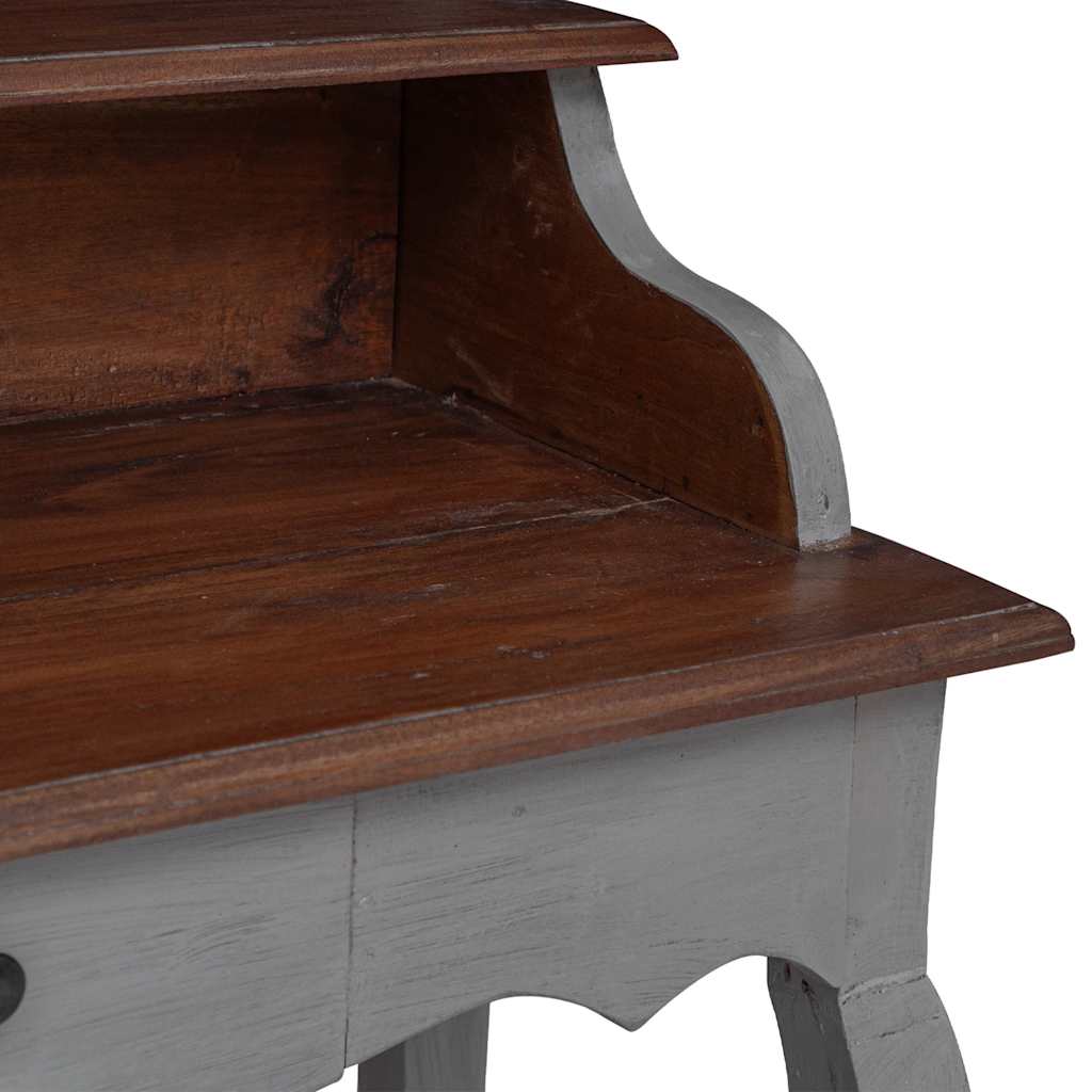 Escritorio de madera maciza de caoba 80x40x92 cm