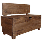 Banco de madera maciza de caoba 86x40x60 cm