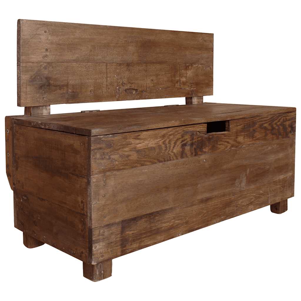 Banco de madera maciza de caoba 86x40x60 cm