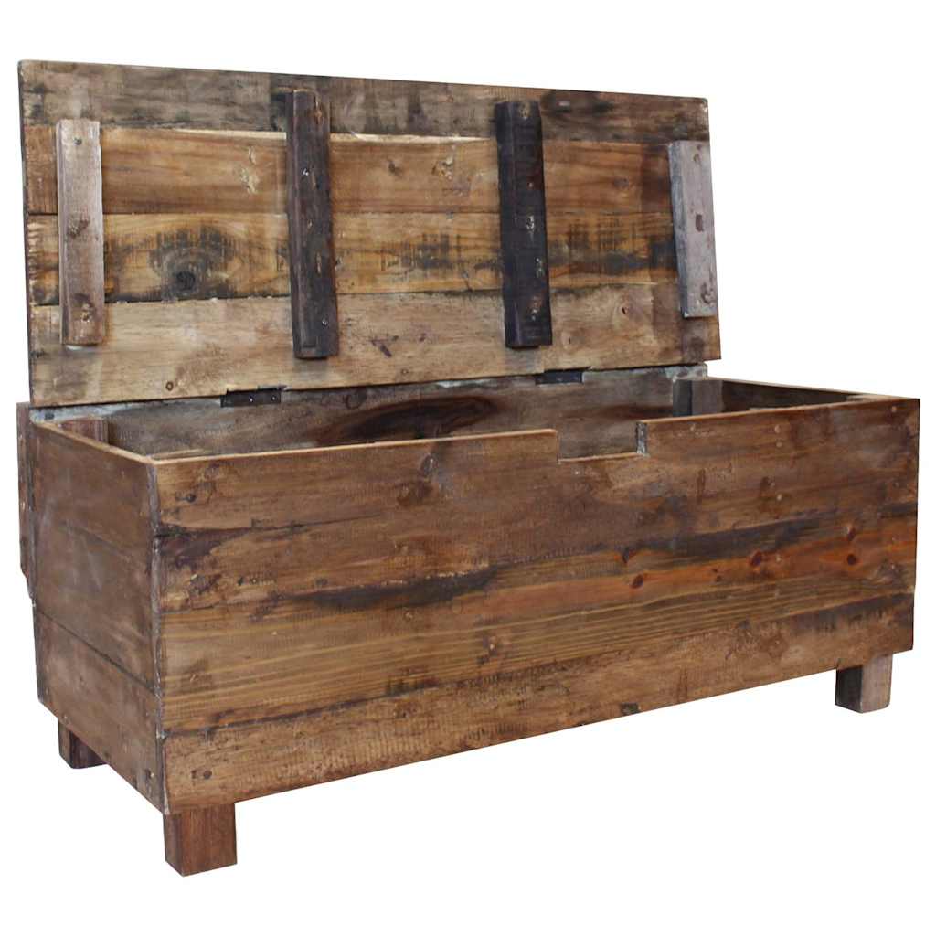 Banco de madera maciza de caoba 86x40x60 cm