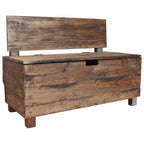 Banco de madera maciza de caoba 86x40x60 cm