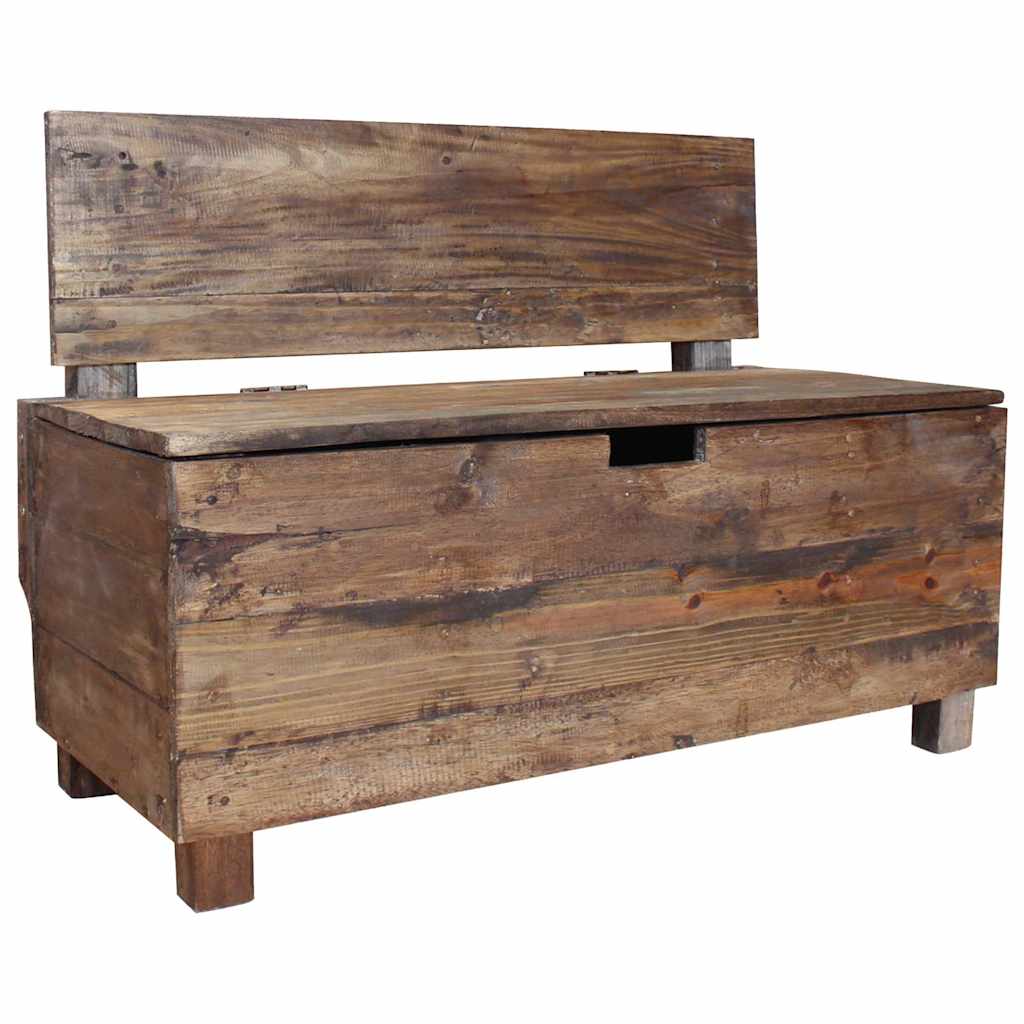 Banco de madera maciza de caoba 86x40x60 cm