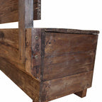Banco de madera maciza de caoba 86x40x60 cm