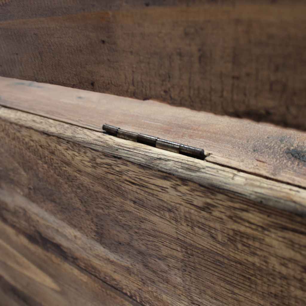 Banco de madera maciza de caoba 86x40x60 cm