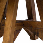 Mesa de centro de madera maciza reciclada blanco 60x45 cm