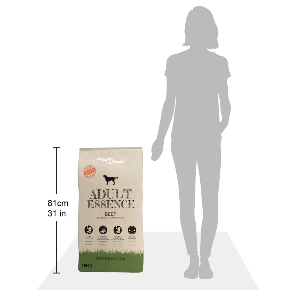 Comida seca para perro premiumd Adult Essence Beef 15 kg